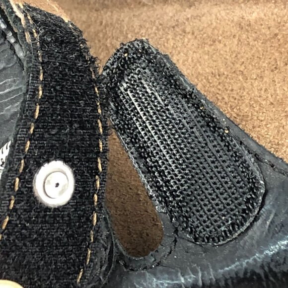 Dansko Womens Size 38 (7.5-8) Janie Black Leather Open Toe Strappy Slide Sandals - Picture 7 of 15